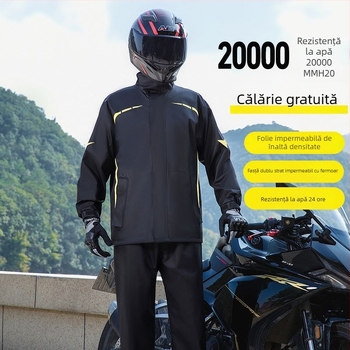 Set bărbați: haină de ploaie și pantaloni de ploaie – stil split, țesătură Chun Yafang 0,2 mm, strat etanș PVC, Poncho, pentru 1 adult, ciclism și drumeții în aer liber