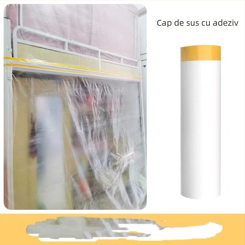 Folie de protecție anti-praf de unică folosință, cu hârtie japoneză de protecție, pentru protecția la vopsire și amenajare auto și mobilier, personalizabilă