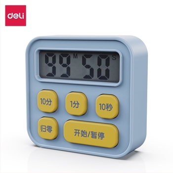 LE201 Cronometru electronic de tip countdown pentru elevi și copii, cu afișaj LCD, carcasă pătrată din plastic, alimentat cu baterii, potrivit pentru living, dormitor, birou