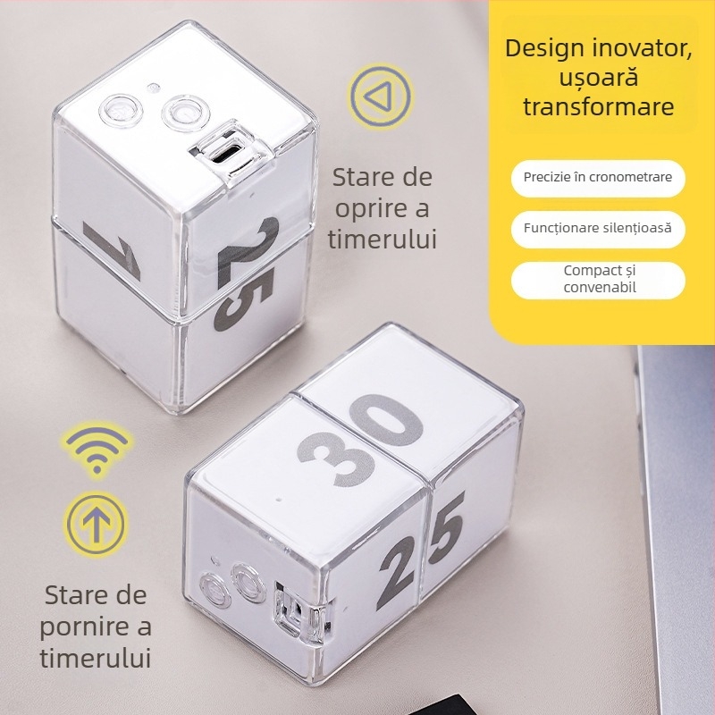 Exped Smart West Guard Cronometru cub cu senzor de gravitație — electronic, alimentat de baterie, carcasă din plastic, pentru studiu, birou, bucătărie