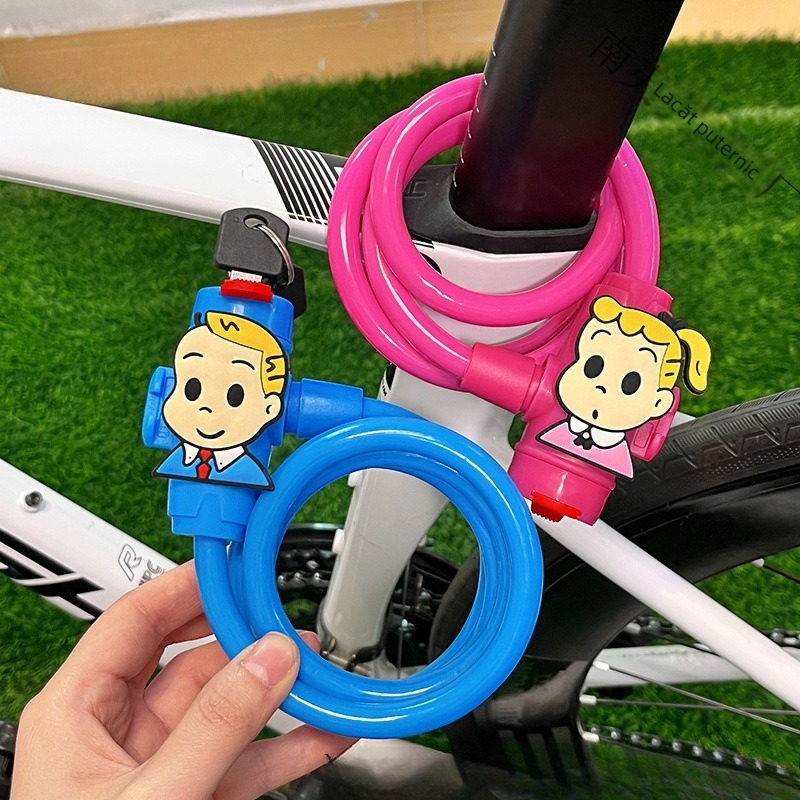 Încuietoare anti-furt pentru biciclete cu temă pisică, pentru MTB și biciclete urbane, model 1, material 1, greutate 1gg, stil modern minimalist