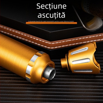 Tub de hidratare pentru trabucuri din aliaj de aluminiu — portabil, etanș, multifuncțional, cu deschizător și suport pentru trabucuri