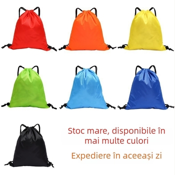 Geantă-rucsac sport Oxford, personalizabilă, cu motiv de fotbal, imprimare prin transfer termic și serigrafie