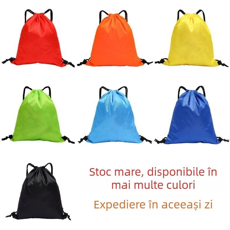 Geantă-rucsac sport Oxford, personalizabilă, cu motiv de fotbal, imprimare prin transfer termic și serigrafie