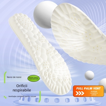 Talpă pentru încălțăminte – aerisită, cu amortizare înaltă, absorbție a transpirației și prevenire a mirosurilor, PU material, model imprimat, unisex, personalizabil