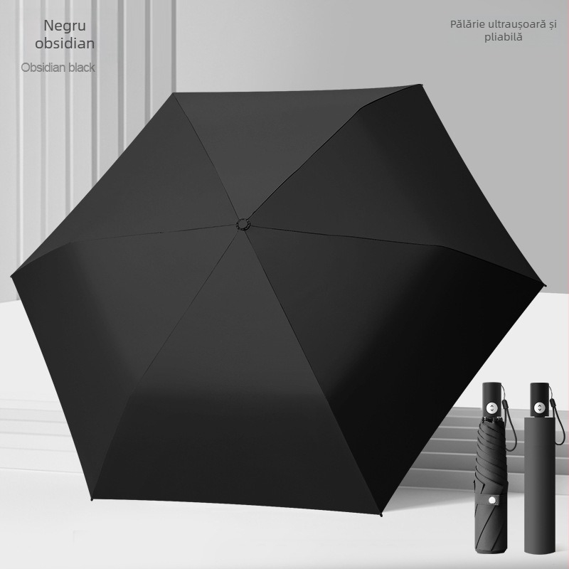 Umbrelă de soare în stil japonez, ultra-ușoară, deschidere-închidere automată, 6 brațe, tijă din aluminiu, protecție UV UPF50+