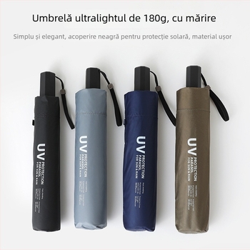 Umbrelă în formă de creion din fibră de carbon, 6 arce, brațe din fibră, tijă din aliaj, UPF > 50