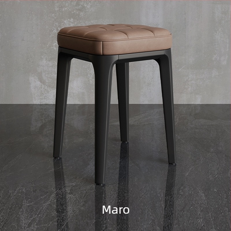 Doyimi Home 2600RBCD scaun din plastic – Stackable, îngroșat, cu tapițerie moale, design modern minimalist