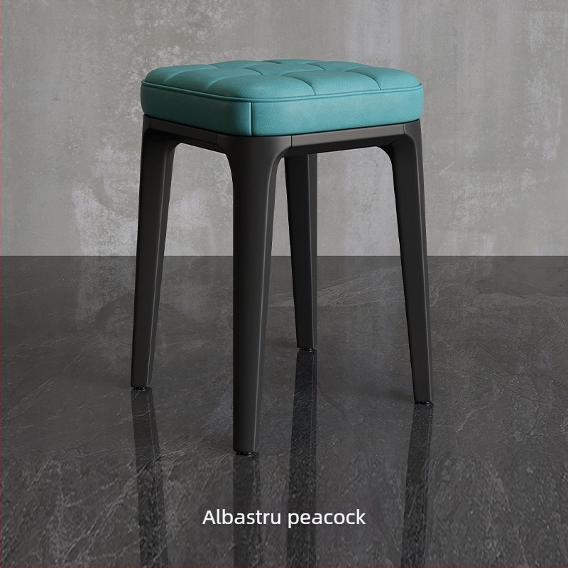 Doyimi Home 2600RBCD scaun din plastic – Stackable, îngroșat, cu tapițerie moale, design modern minimalist