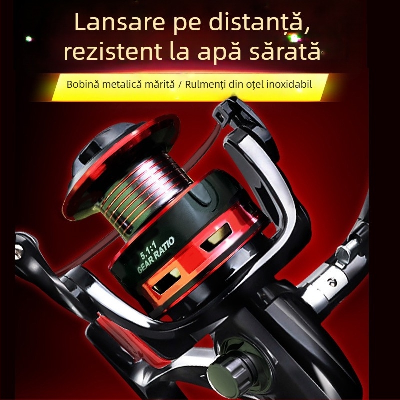 Mulinetă de spinning ANOVA, pachet de 60 bucăți, echipament de pescuit