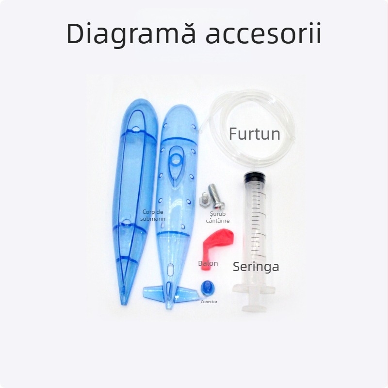 Set de Știință Submarin: Jucărie educațională electrică DIY pentru vârste 7–14, material PP, multifuncțional