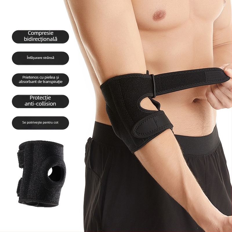 Shiwei Protecții pentru cot din nylon pentru adulți, ideale pentru badminton