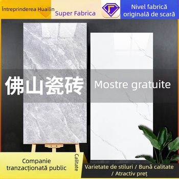 Plăci ceramice pentru pereți interiori, cu suprafață antiderapantă, model piatră, luciu glazurat, pentru baie, stil lux ușor