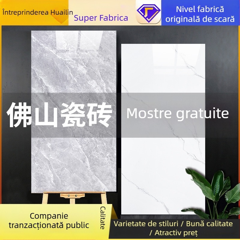 Plăci ceramice pentru pereți interiori, cu suprafață antiderapantă, model piatră, luciu glazurat, pentru baie, stil lux ușor