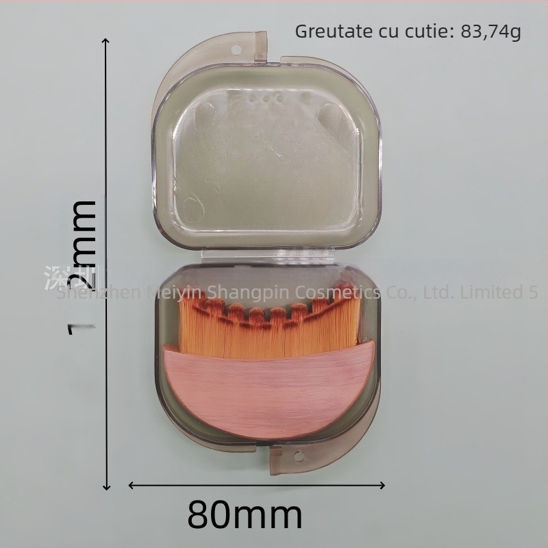 Pensulă de machiaj cu peri din nailon, mâner din plastic – cutie de ambalaj, set de 1 bucată