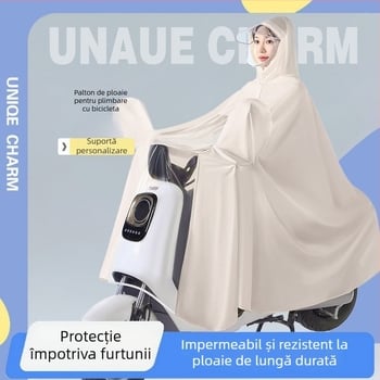 Poncho de ploaie pentru vehicule electrice, material PVC, grosime 0,15 mm, pentru adulți, reutilizabil