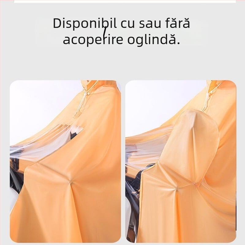 Poncho de ploaie pentru vehicule electrice, material PVC, grosime 0,15 mm, pentru adulți, reutilizabil