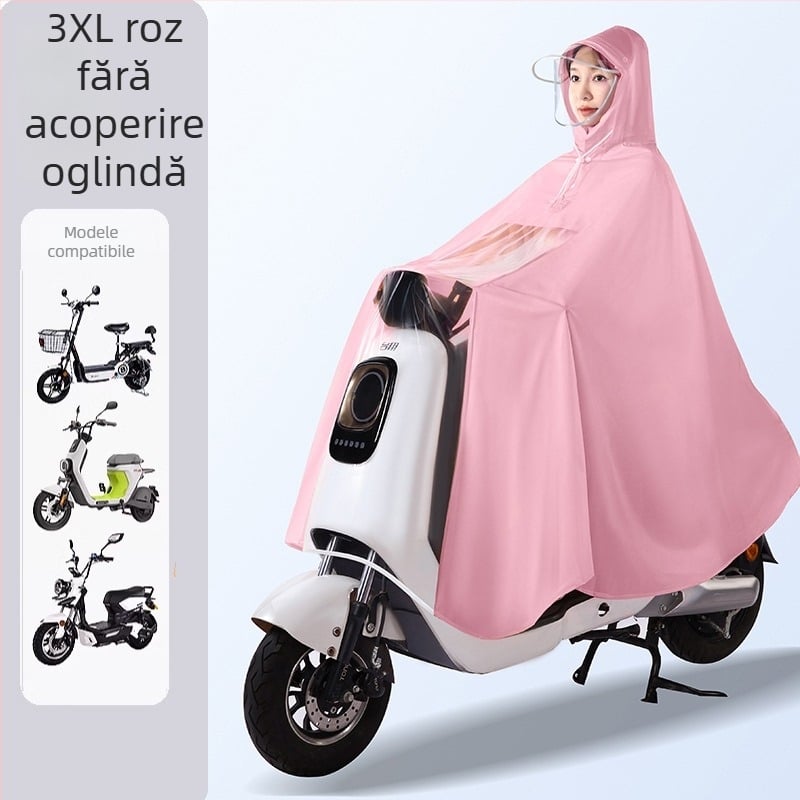 Poncho de ploaie pentru vehicule electrice, material PVC, grosime 0,15 mm, pentru adulți, reutilizabil