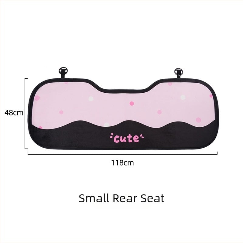 Perne pentru scaun auto – stil plat, design cu fundă și pisicuță, umplutură din burete, suprafață pluș, marcă Yu cen