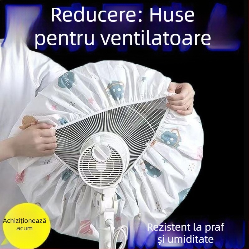 Capac de praf din materiale nețesute pentru ventilatoare electrice casnice – acoperire universală integrală, formă geometrică, protecție împotriva prafului