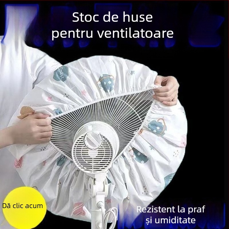 Capac de praf din materiale nețesute pentru ventilatoare electrice casnice – acoperire universală integrală, formă geometrică, protecție împotriva prafului