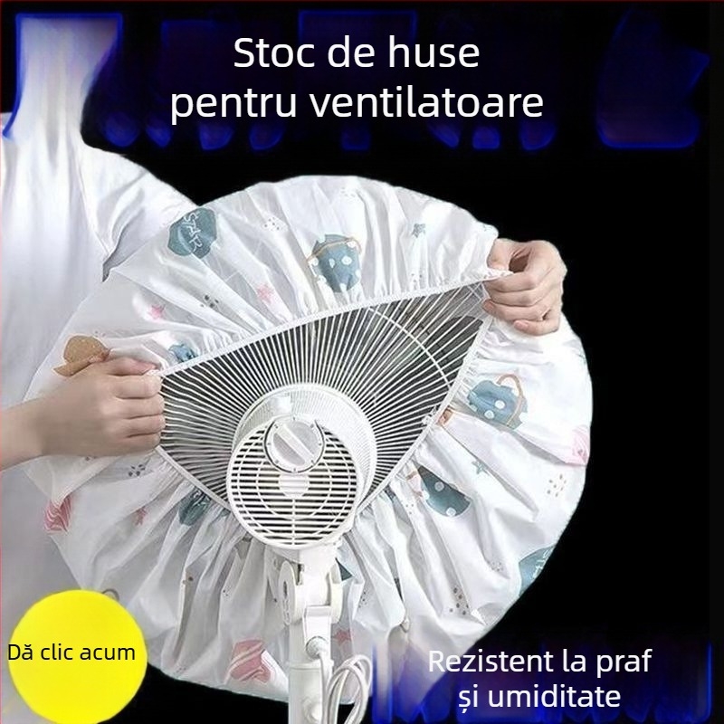 Capac de praf din materiale nețesute pentru ventilatoare electrice casnice – acoperire universală integrală, formă geometrică, protecție împotriva prafului