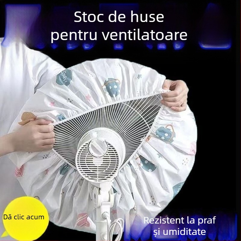 Capac de praf din materiale nețesute pentru ventilatoare electrice casnice – acoperire universală integrală, formă geometrică, protecție împotriva prafului