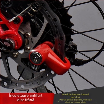 DEROACE/Dilushi încuietoare pentru vehicule electrice cu alarmă anti-furt, model 1, cod produs 0088, stil american