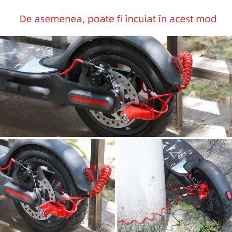 DEROACE/Dilushi încuietoare pentru vehicule electrice cu alarmă anti-furt, model 1, cod produs 0088, stil american