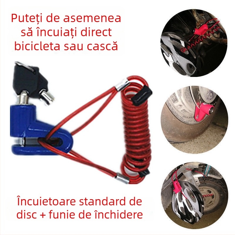 DEROACE/Dilushi încuietoare pentru vehicule electrice cu alarmă anti-furt, model 1, cod produs 0088, stil american