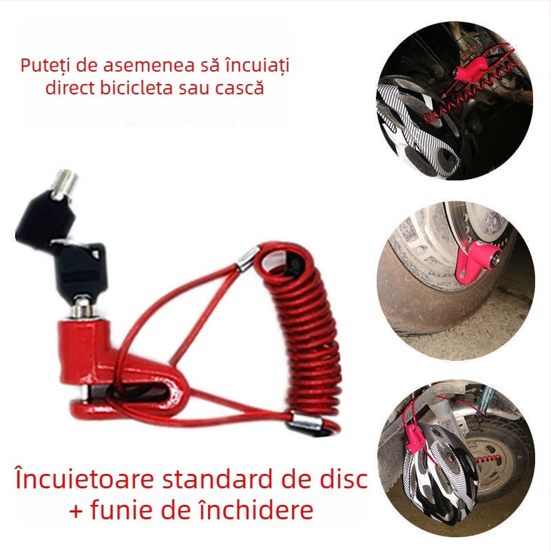 DEROACE/Dilushi încuietoare pentru vehicule electrice cu alarmă anti-furt, model 1, cod produs 0088, stil american