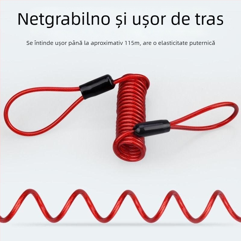 DEROACE/Dilushi încuietoare pentru vehicule electrice cu alarmă anti-furt, model 1, cod produs 0088, stil american