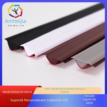 Profil de finisaj din PVC, autocolant, rezistent la apă, flexibil, pentru podele și pereți din baie