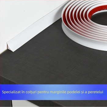 Profil de finisaj din PVC, autocolant, rezistent la apă, flexibil, pentru podele și pereți din baie