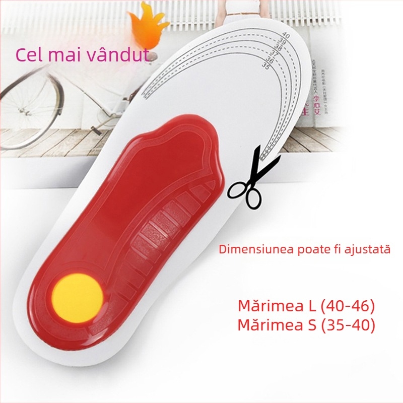 Jun Foot Kang tălpi EVA cu susținere a arcului – talpă întreagă pentru adidași, pantofi din piele și botine