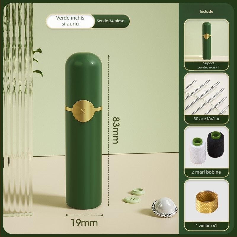 Set de cusut manual, 150 de piese, greutate brută 0,5 kg, stil light luxury