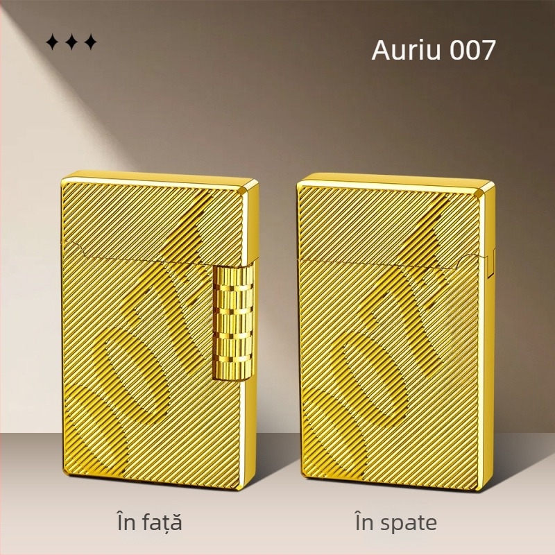 Brichetă metalică cu butan, reutilizabilă, stil minimalist japonez; cadou pentru nuntă, ziua de naștere, festival