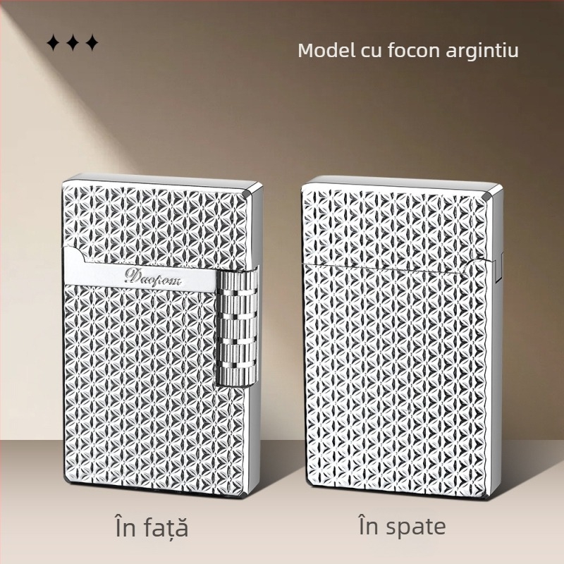 Brichetă metalică cu butan, reutilizabilă, stil minimalist japonez; cadou pentru nuntă, ziua de naștere, festival