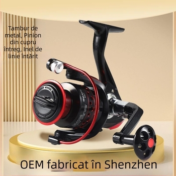 Mulină de pescuit spinning, construcție integral metalică, rezistentă la apă sărată, aruncări la distanță, potrivită pentru pescuit marin cu năluci