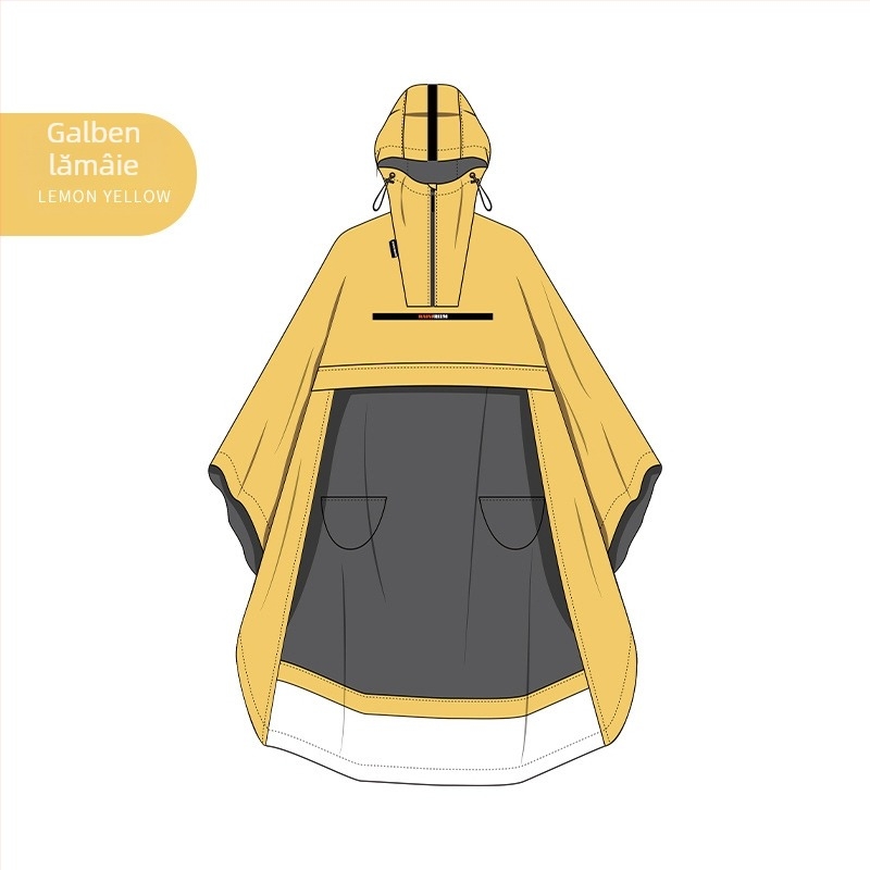 Poncho de ploaie pentru motocicletă electrică, din țesătură Oxford – corp întreg, reflectorizant, strat impermeabil cu adeziv PVC, logo personalizabil