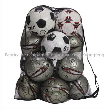 Geantă cu plasă pentru mingi, cu curea pe umăr, pentru fotbal, baschet și volei; material Oxford, capacitate pentru mai multe mingi, potrivită pentru sport și activități în aer liber