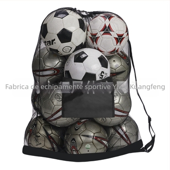 Geantă cu plasă pentru mingi, cu curea pe umăr, pentru fotbal, baschet și volei; material Oxford, capacitate pentru mai multe mingi, potrivită pentru sport și activități în aer liber