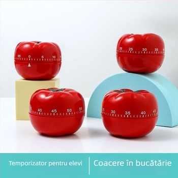 Cronometru Pomodoro: alimentare mecanică, mișcare mecanică, afișaj pe o parte, carcasă din plastic, funcție decorativă