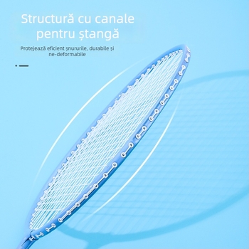 Rachetă de badminton pentru copii, Bosska; cadru din aliaj de fier; șnururi din nailon; pentru copii; duritatea tijei moderată
