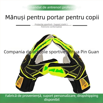 Pinguan Mănuși de Portar, Protecție pentru Degete, Latex Extra Gros, Antiderapante, Unisex pentru Fotbal (ST-848-4)