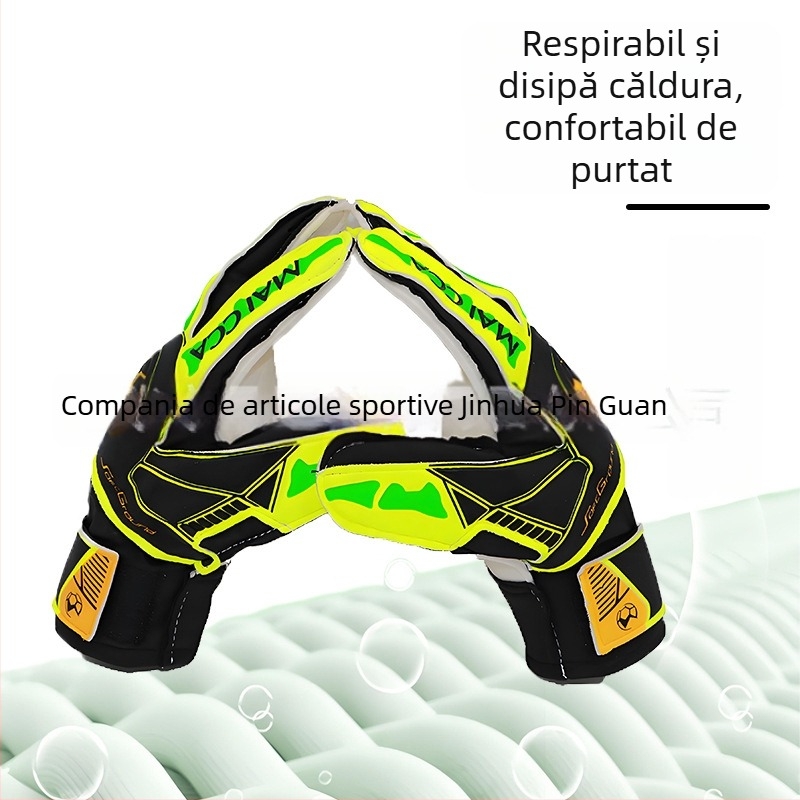 Pinguan Mănuși de Portar, Protecție pentru Degete, Latex Extra Gros, Antiderapante, Unisex pentru Fotbal (ST-848-4)