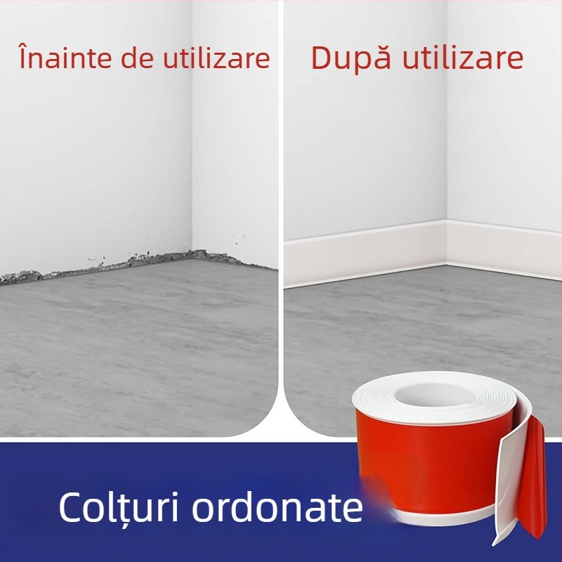 Plintă PVC, autoadezivă, impermeabilă, rezistentă la uzură, fără formaldehidă, stil modern minimalist