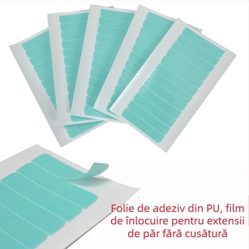 Bandă de adeziv PU cu două fețe pentru peruci – înlocuire bandă păr, 2.2 g, durată de 3 ani, PU-01