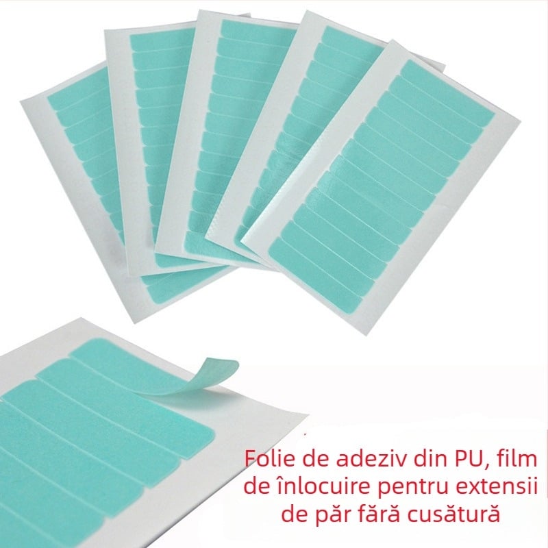 Bandă de adeziv PU cu două fețe pentru peruci – înlocuire bandă păr, 2.2 g, durată de 3 ani, PU-01