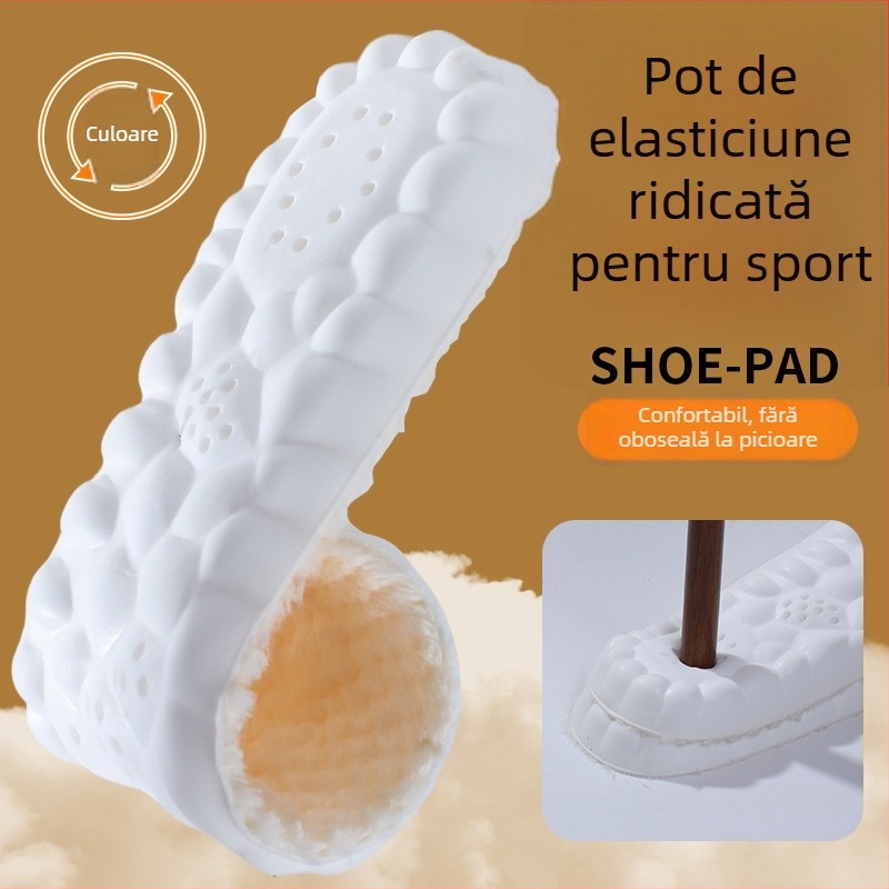 Tălpi PU - calde, absorbante de transpirație, amortizare la șocuri, masaj - talpă întreagă de iarnă, unisex